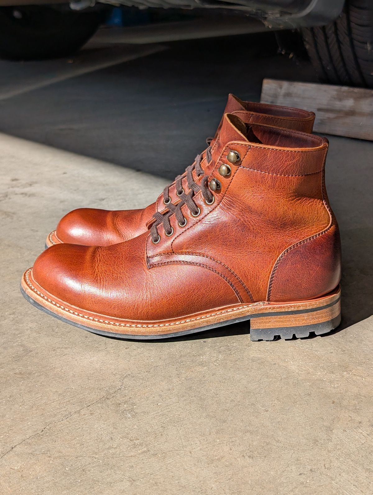 Photo by wistless on March 1, 2026 of the Parkhurst The Allegany in Tumbled Mahogany.