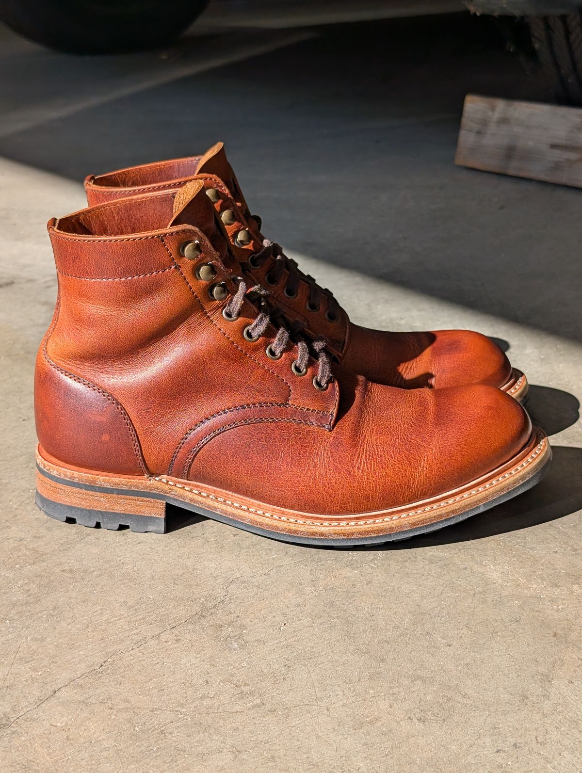 Photo by wistless on March 1, 2026 of the Parkhurst The Allegany in Tumbled Mahogany.