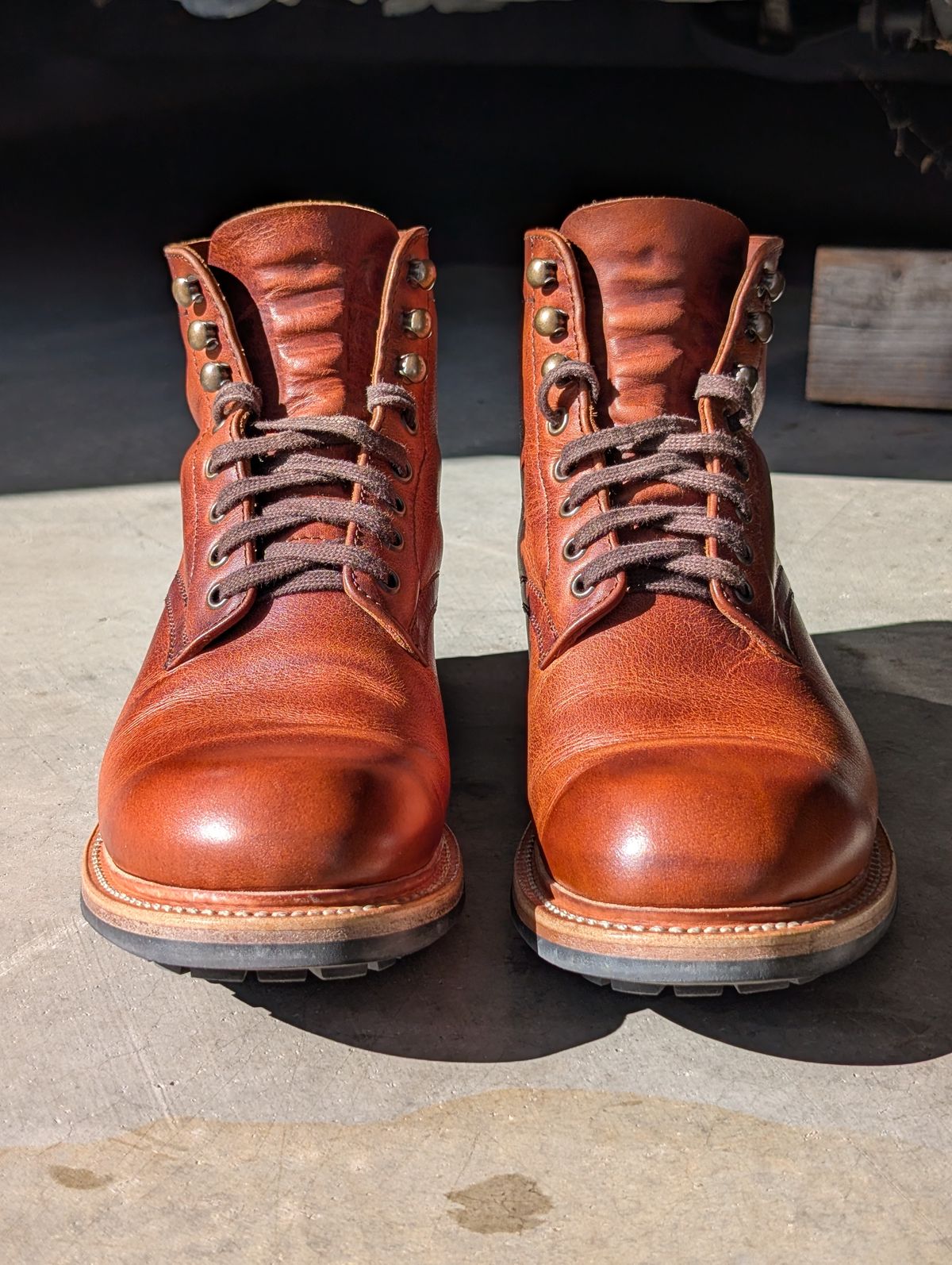 Photo by wistless on March 30, 2026 of the Parkhurst The Allegany in Tumbled Mahogany.