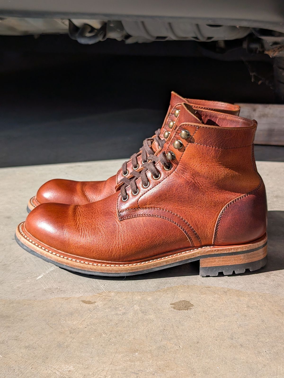 Photo by wistless on March 30, 2026 of the Parkhurst The Allegany in Tumbled Mahogany.