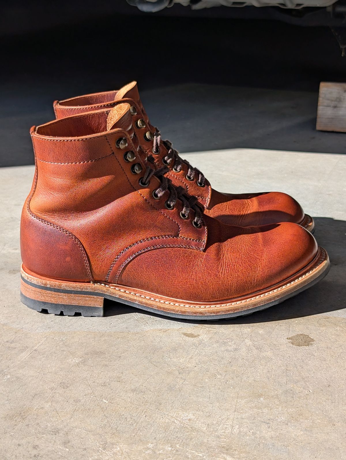 Photo by wistless on March 30, 2026 of the Parkhurst The Allegany in Tumbled Mahogany.