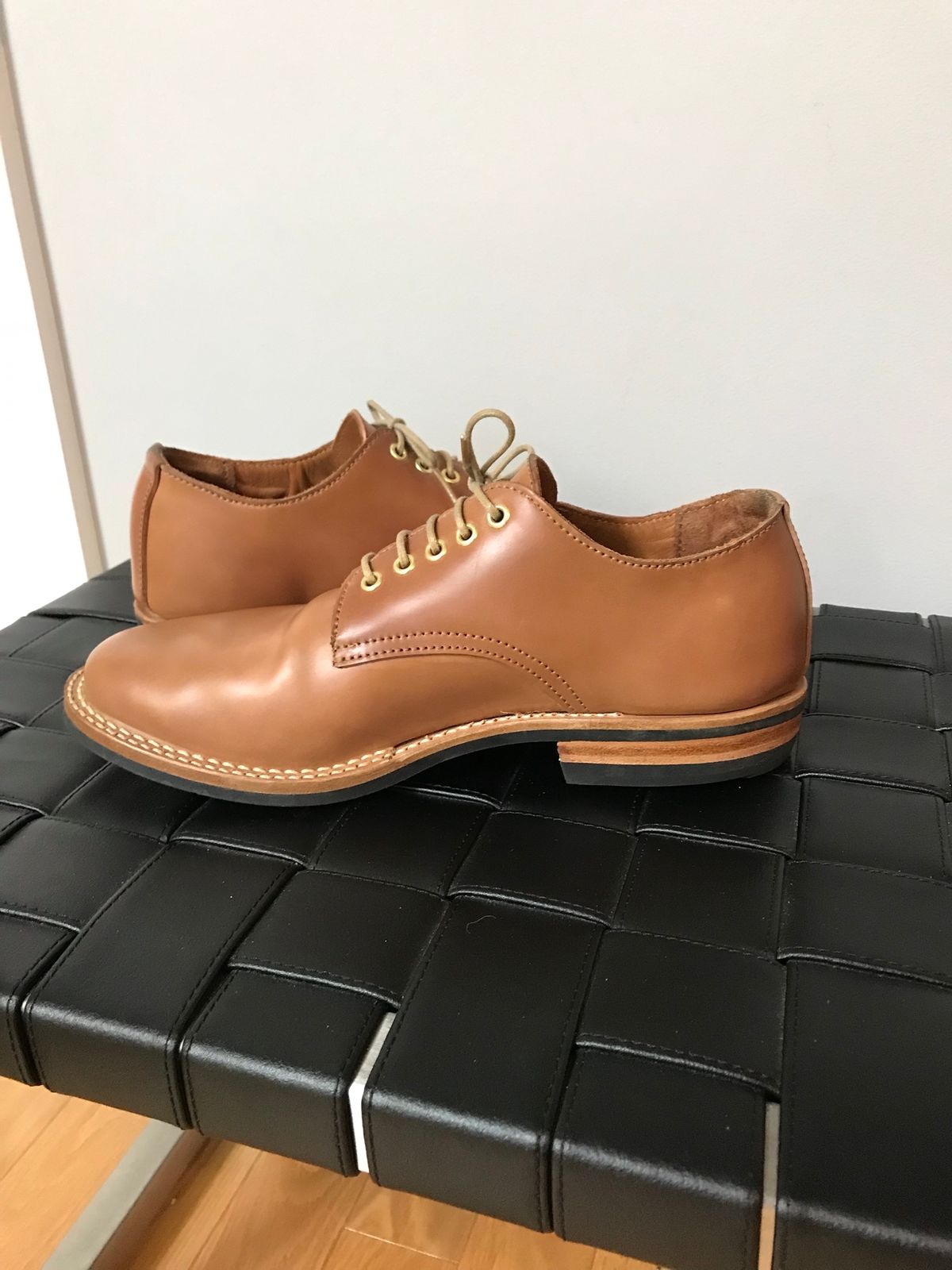 Photo by loralrose on December 11, 2019 of the Truman Derby in Horween Unglazed Natural Shell Cordovan.