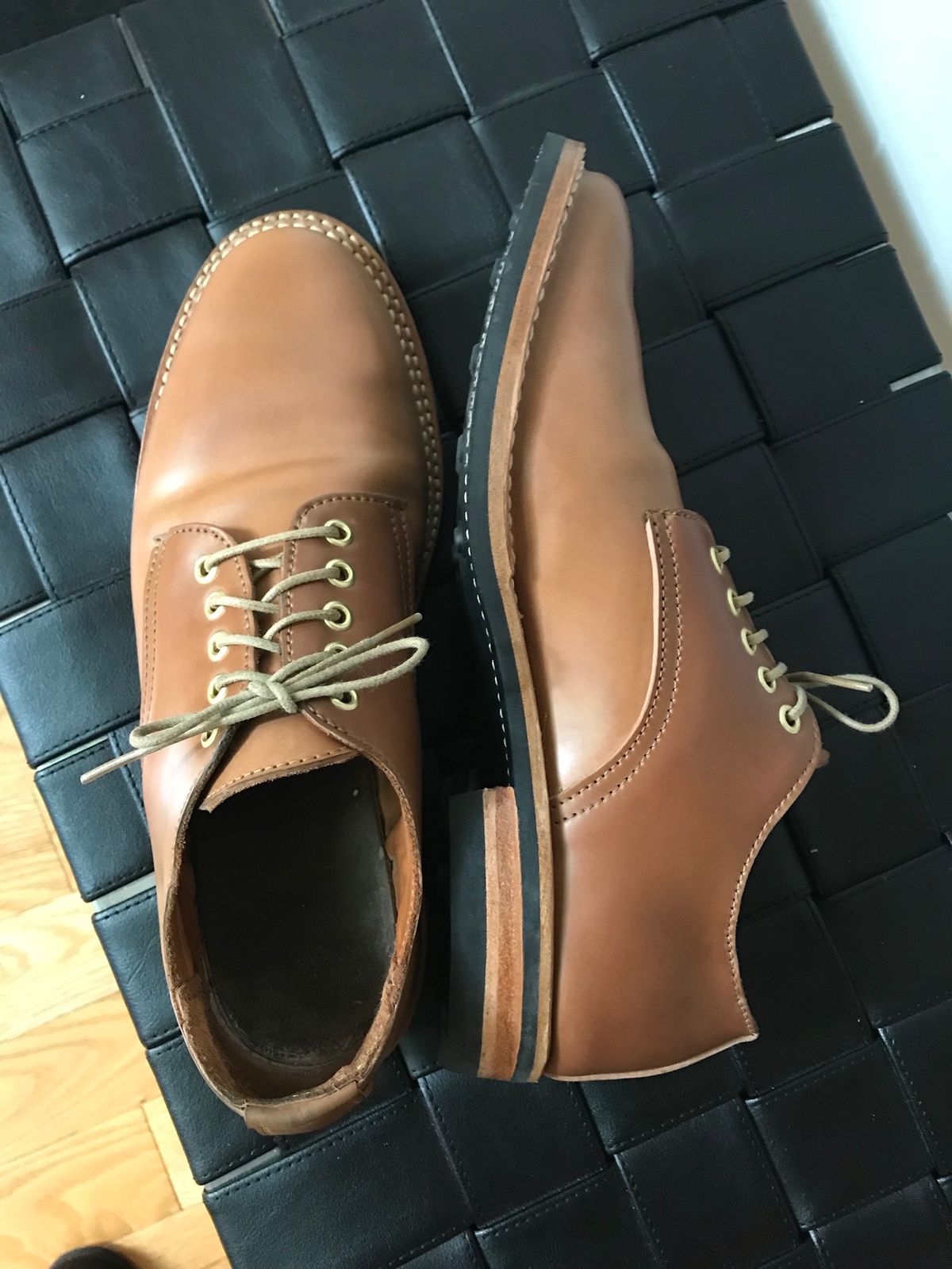 Photo by loralrose on December 15, 2019 of the Truman Derby in Horween Unglazed Natural Shell Cordovan.