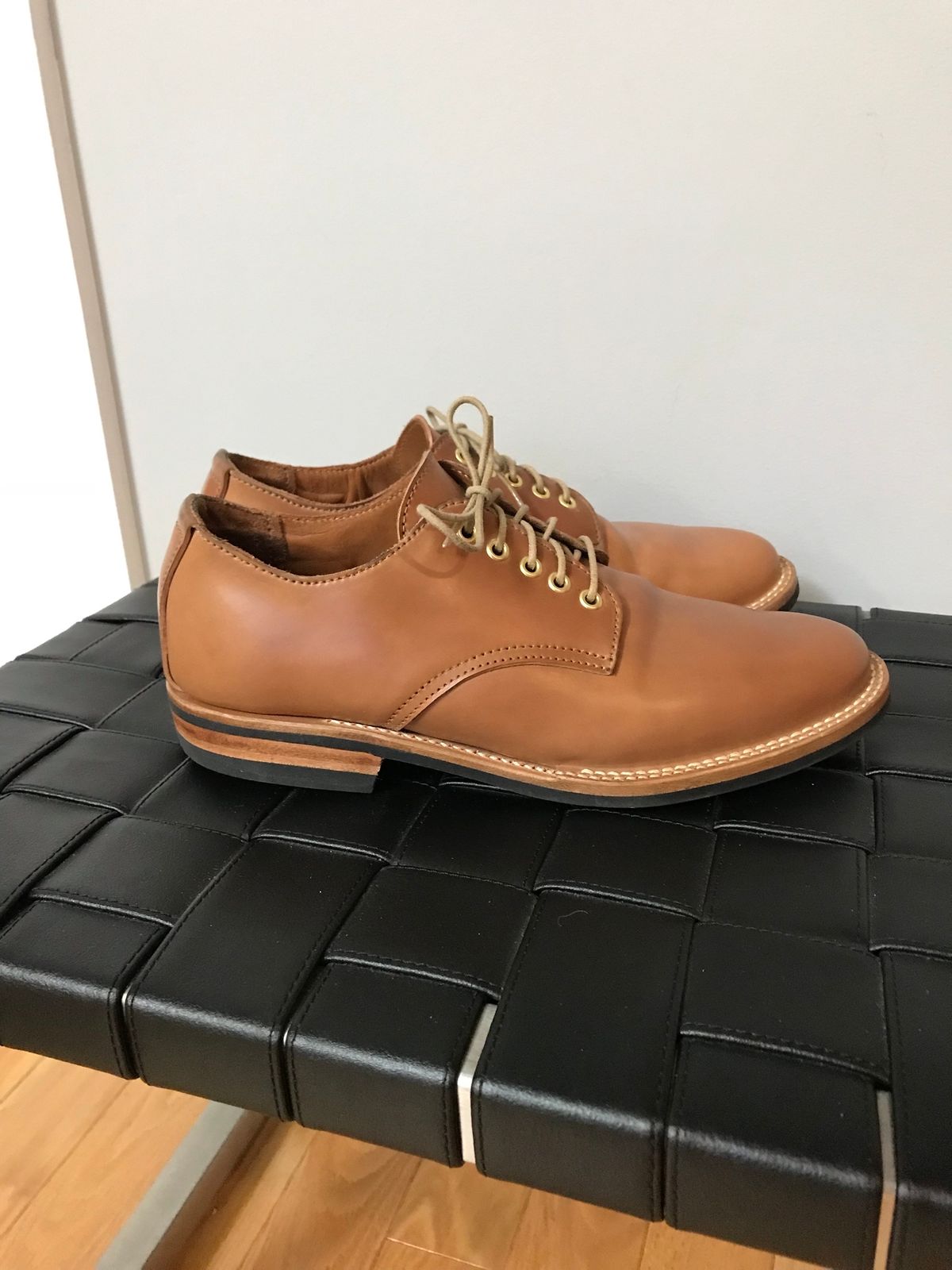 Photo by loralrose on December 11, 2019 of the Truman Derby in Horween Unglazed Natural Shell Cordovan.