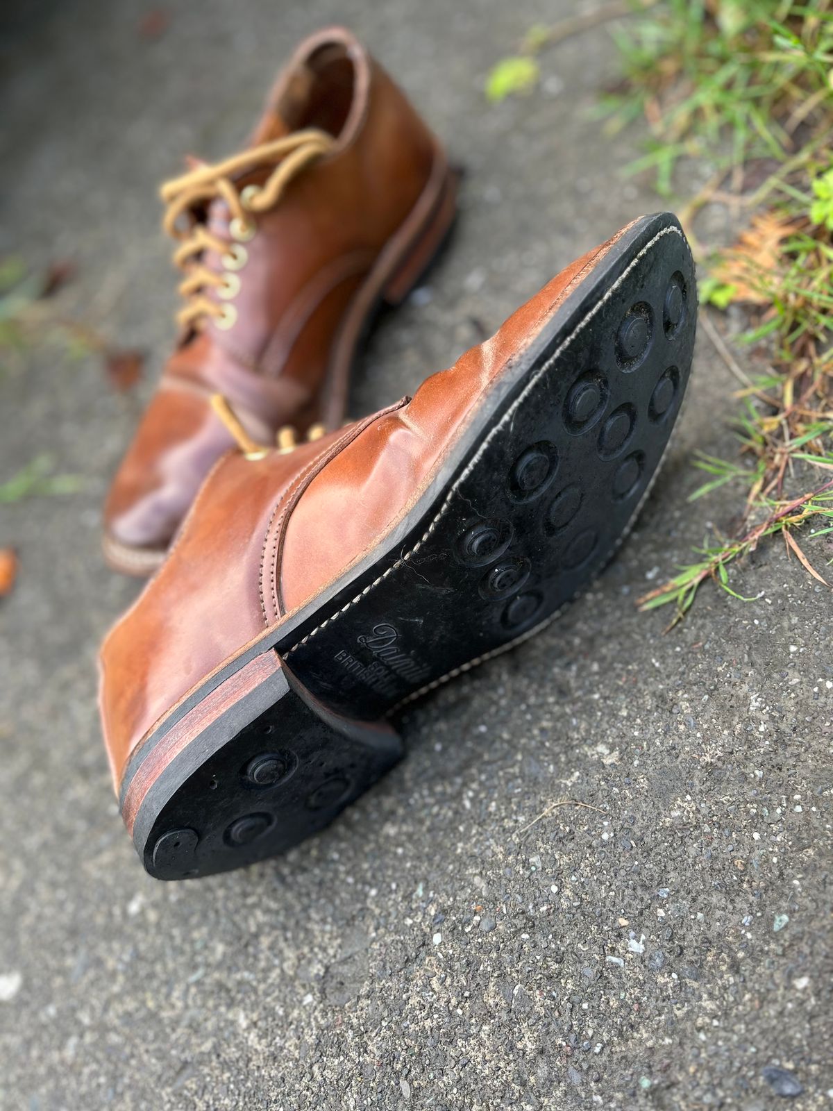 Photo by loralrose on October 27, 2024 of the Truman Derby in Horween Unglazed Natural Shell Cordovan.