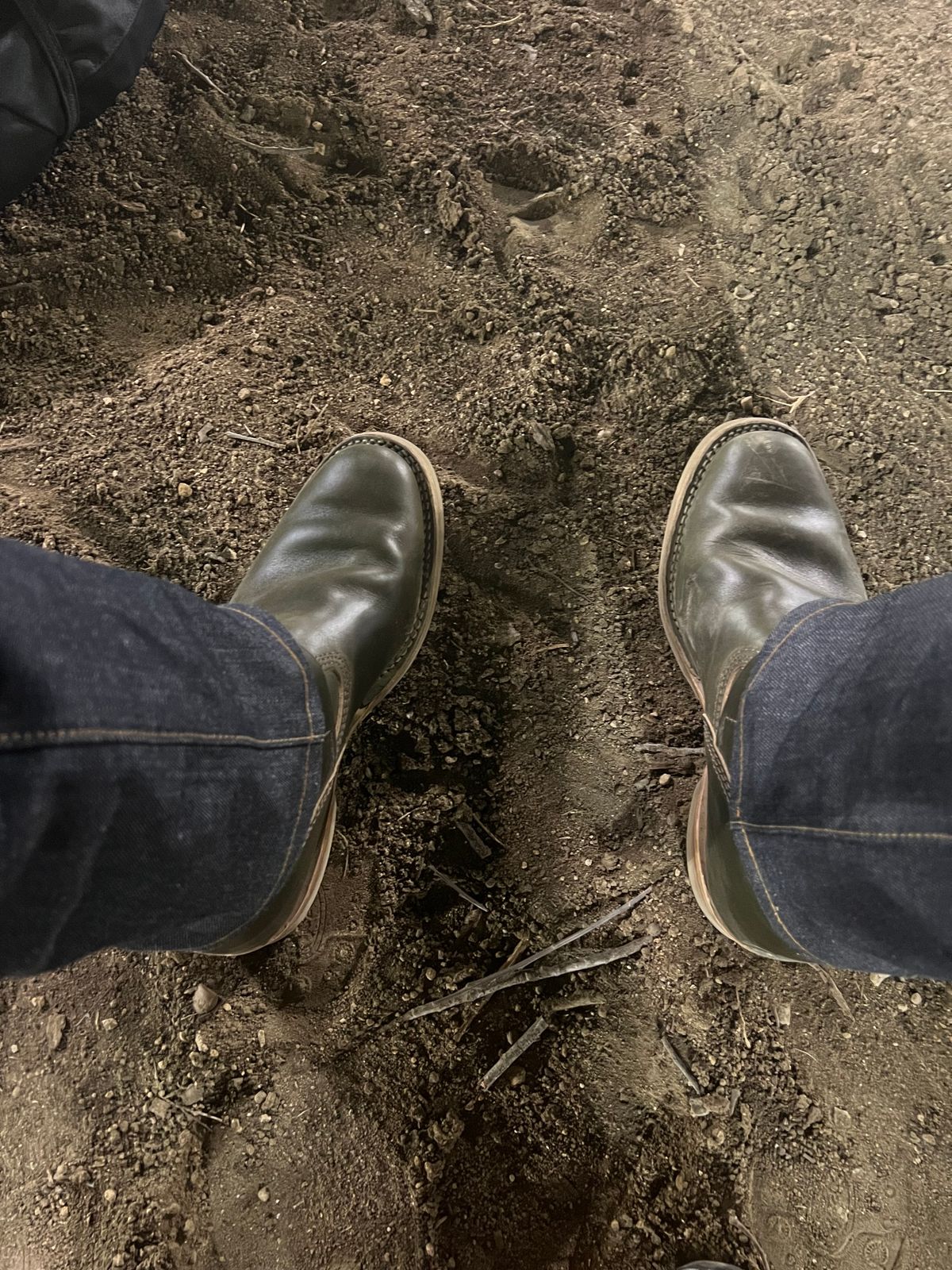 Photo by adriankgonzes on October 10, 2024 of the Wesco Mister Lou in Forest Green Chromexel.