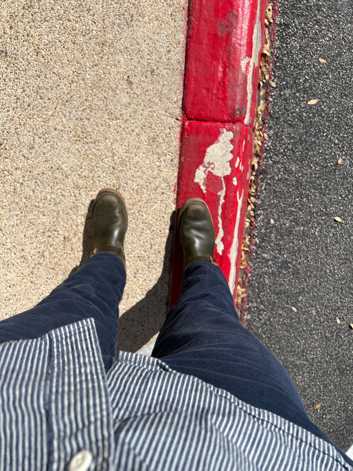 Photo by adriankgonzes on November 15, 2024 of the Wesco Mister Lou in Forest Green Chromexel.