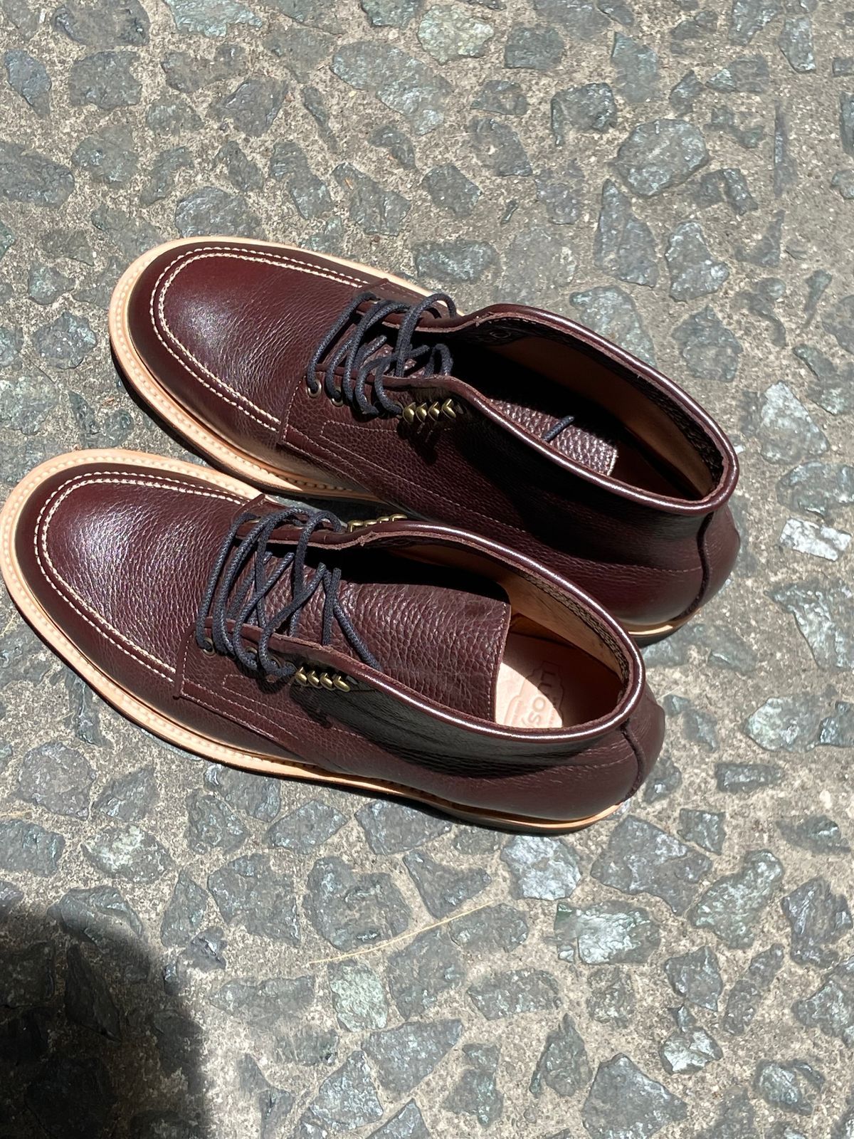 Photo by Boot.Stomp on May 21, 2026 of the Luosjiet Indiana Moctoe Boot in Dark Brown Lychee.