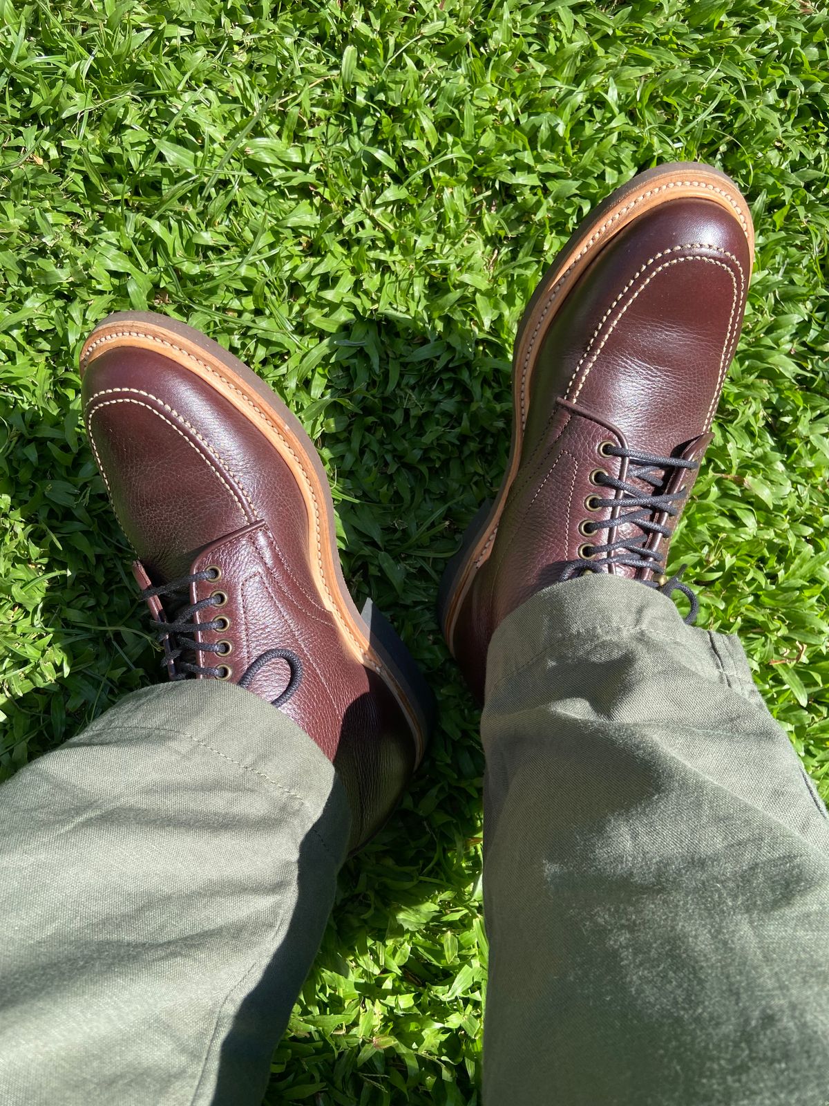 Photo by Boot.Stomp on May 30, 2026 of the Luosjiet Indiana Moctoe Boot in Dark Brown Lychee.