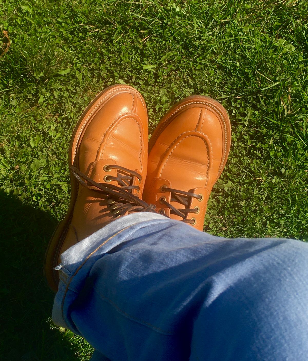 Photo by Bossa on October 9, 2024 of the Grant Stone Ottawa Boot in Badalassi Carlo Natural Minerva.