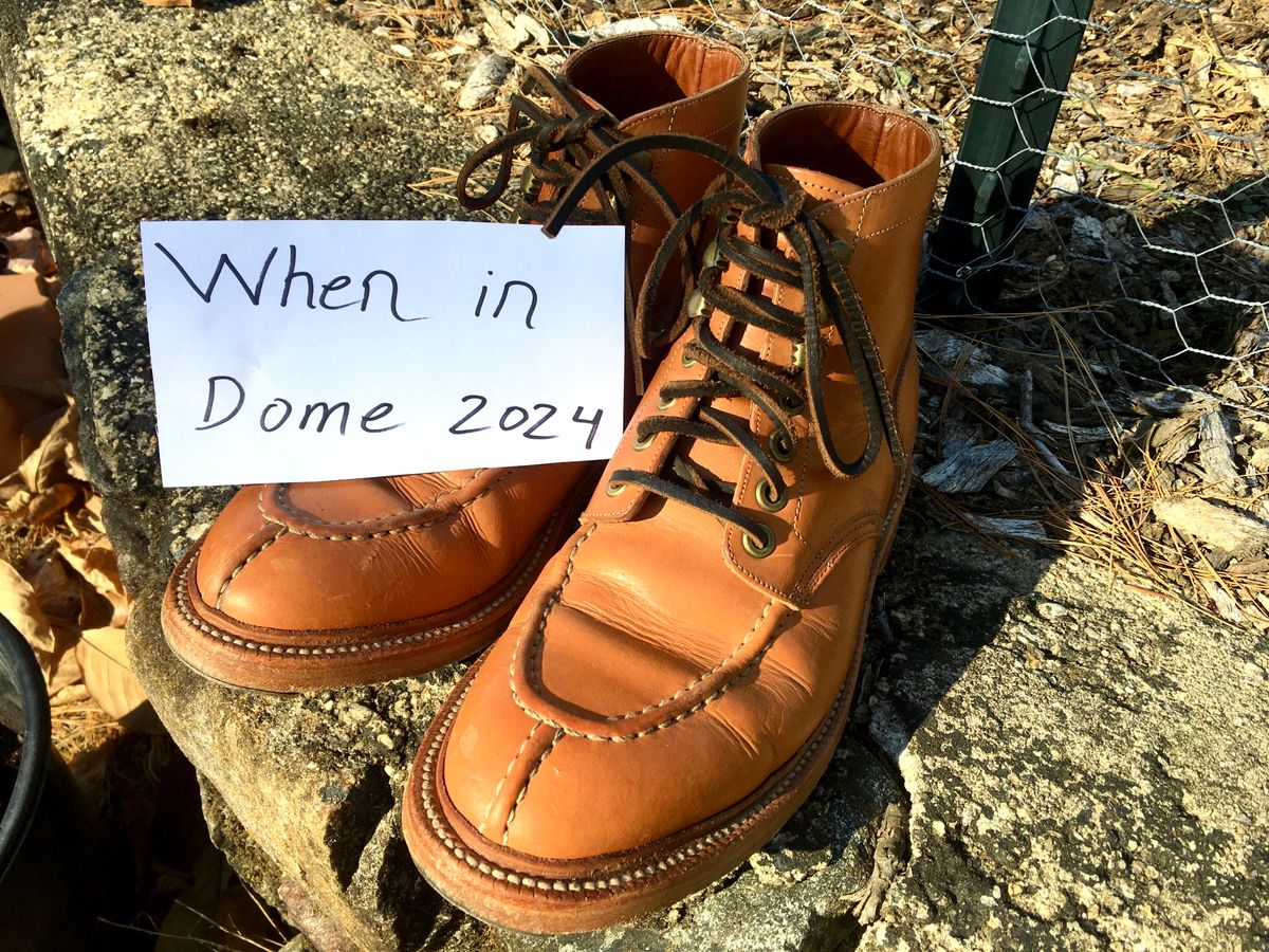 Photo by Bossa on November 2, 2024 of the Grant Stone Ottawa Boot in Badalassi Carlo Natural Minerva.