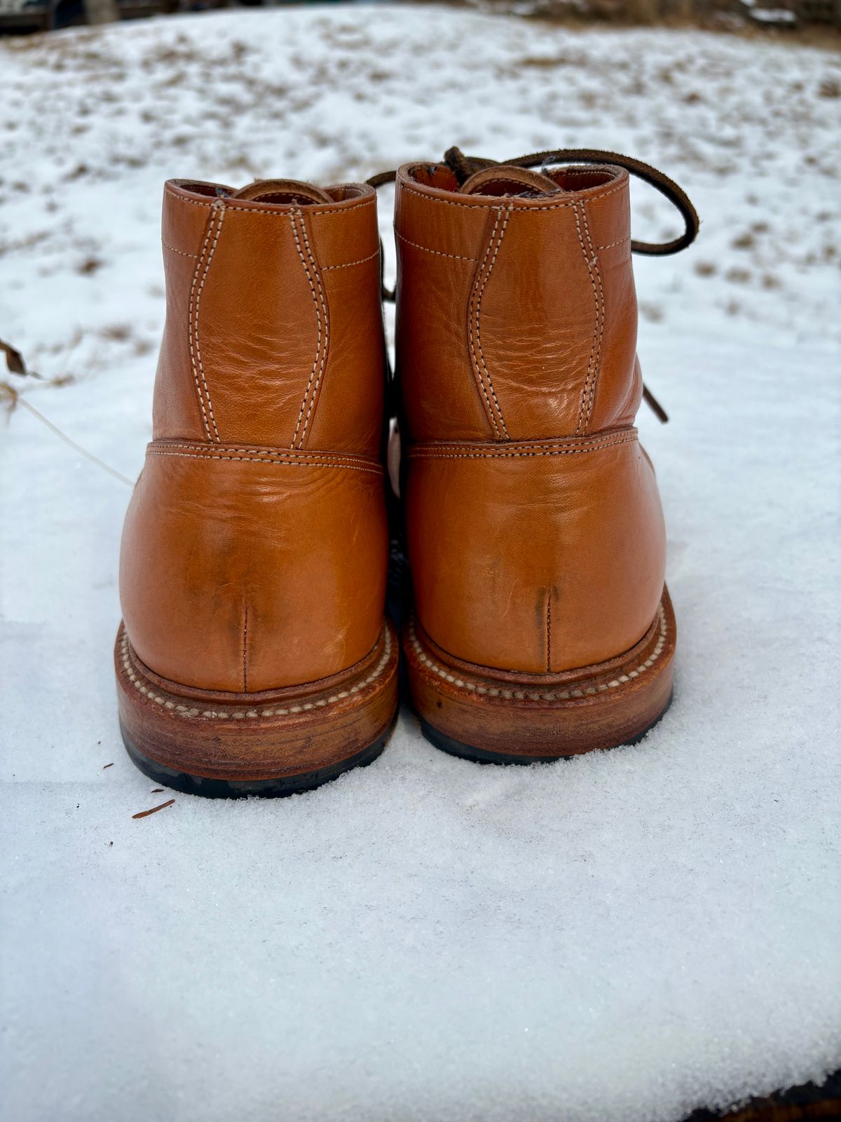 Photo by Bossa on February 3, 2025 of the Grant Stone Ottawa Boot in Badalassi Carlo Natural Minerva.