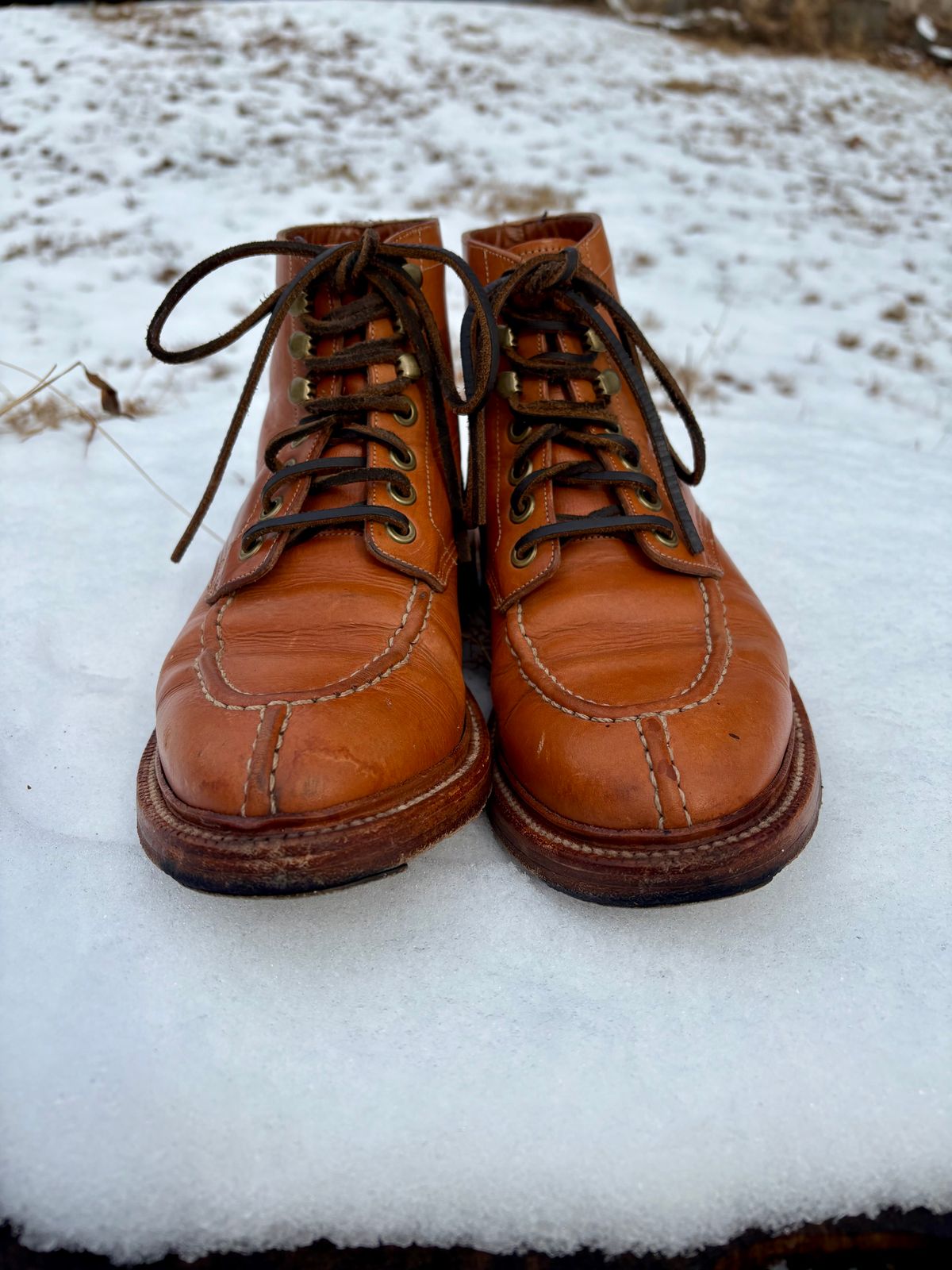 Photo by Bossa on February 3, 2025 of the Grant Stone Ottawa Boot in Badalassi Carlo Natural Minerva.