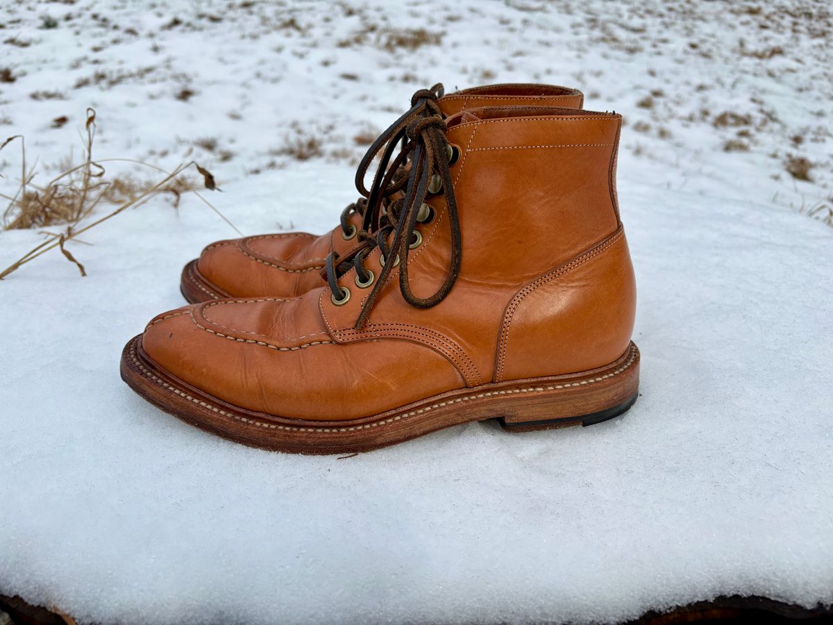 Photo by Bossa on February 3, 2025 of the Grant Stone Ottawa Boot in Badalassi Carlo Natural Minerva.