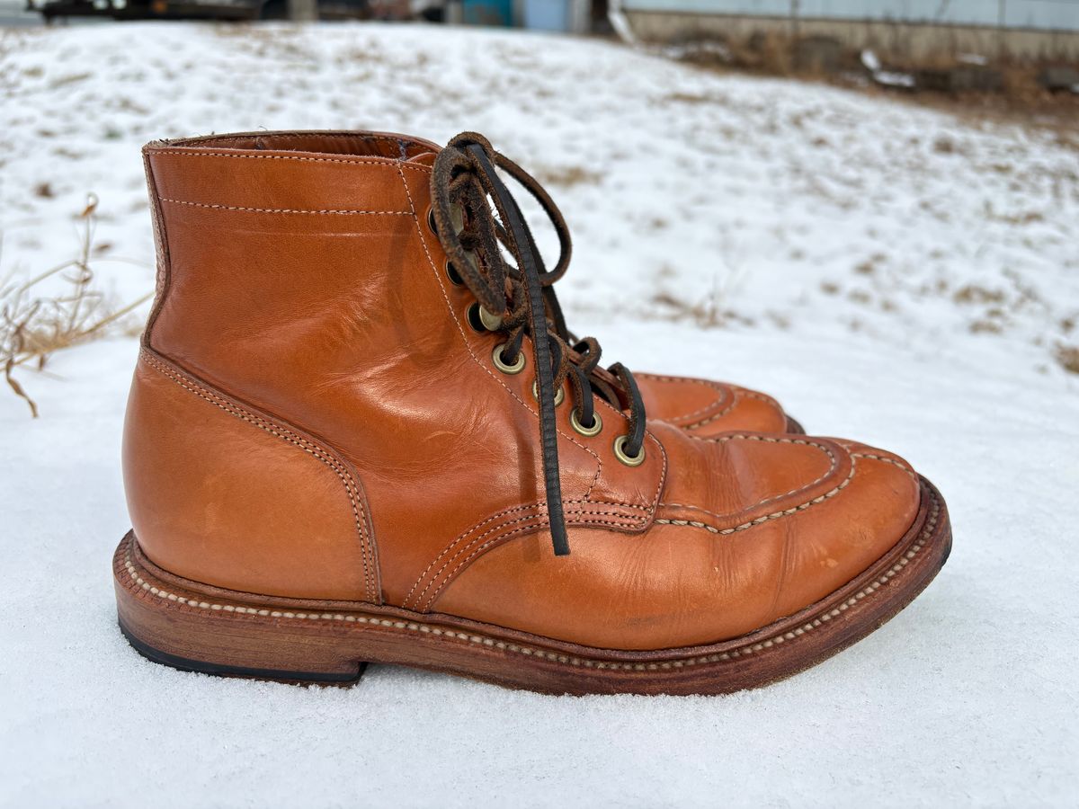 Photo by Bossa on February 3, 2025 of the Grant Stone Ottawa Boot in Badalassi Carlo Natural Minerva.