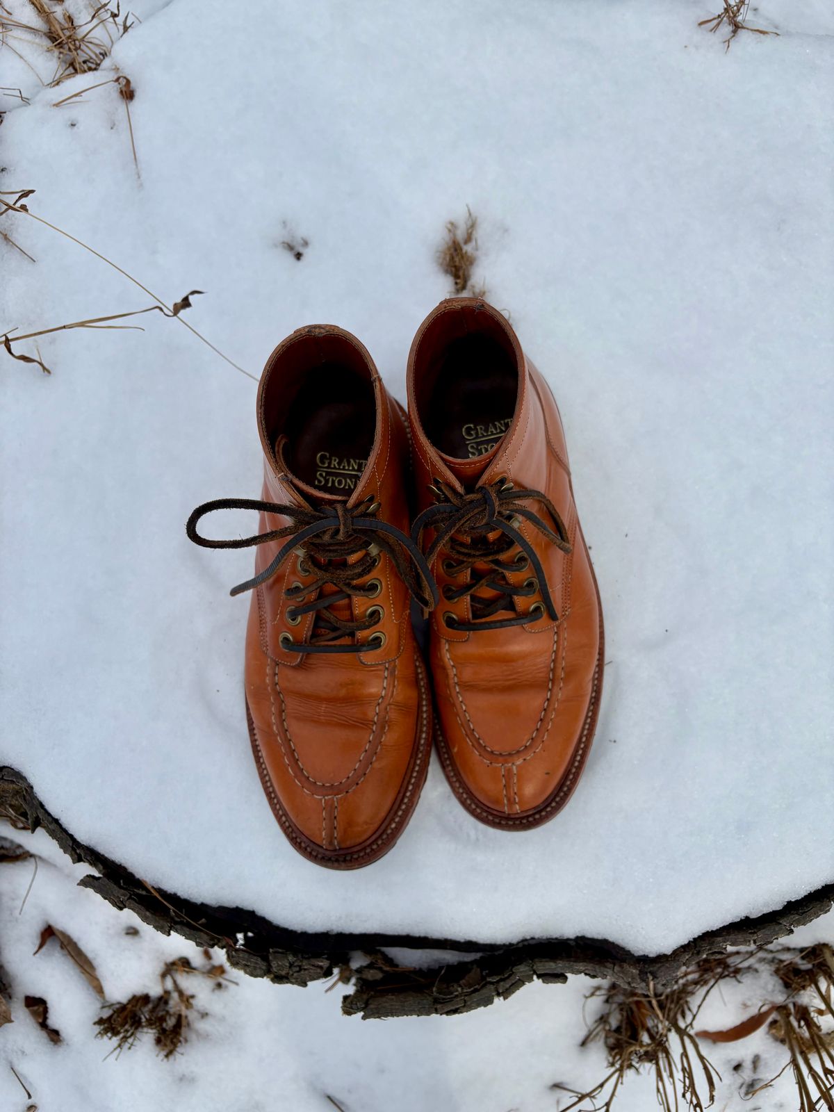 Photo by Bossa on February 3, 2025 of the Grant Stone Ottawa Boot in Badalassi Carlo Natural Minerva.
