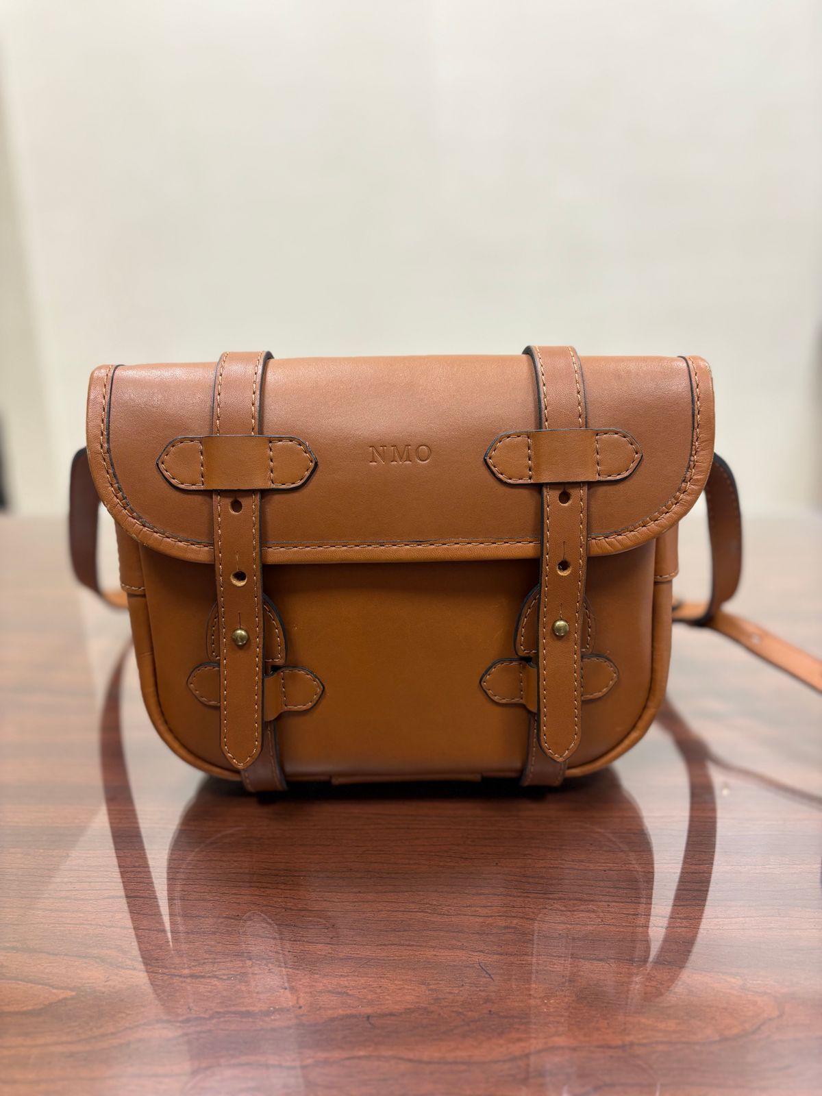 Photo by Bossa on November 5, 2025 of the Cravar D.S. M Sand in Pit Vegetable Tanned Cowhide.