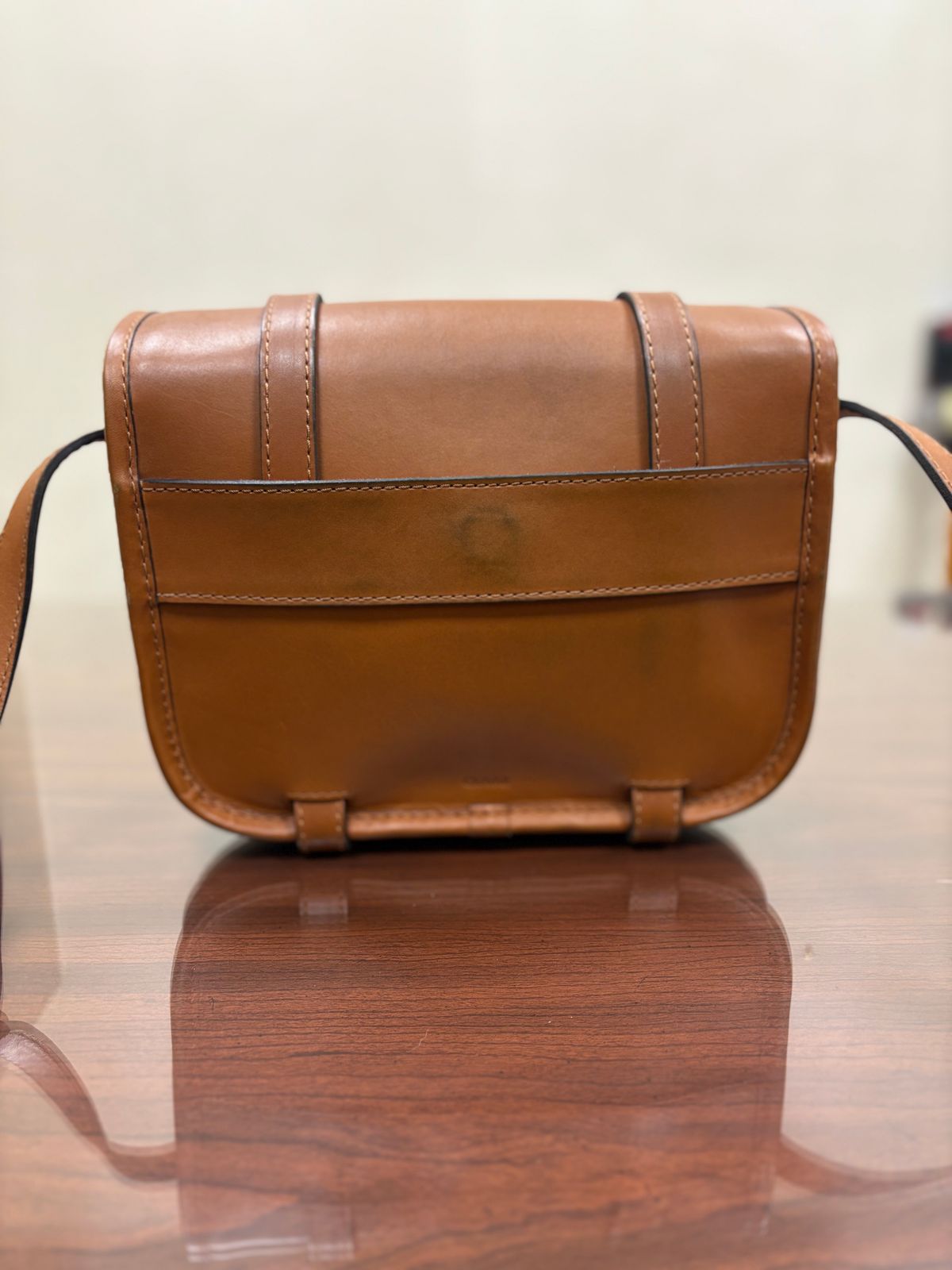 Photo by Bossa on November 5, 2025 of the Cravar D.S. M Sand in Pit Vegetable Tanned Cowhide.