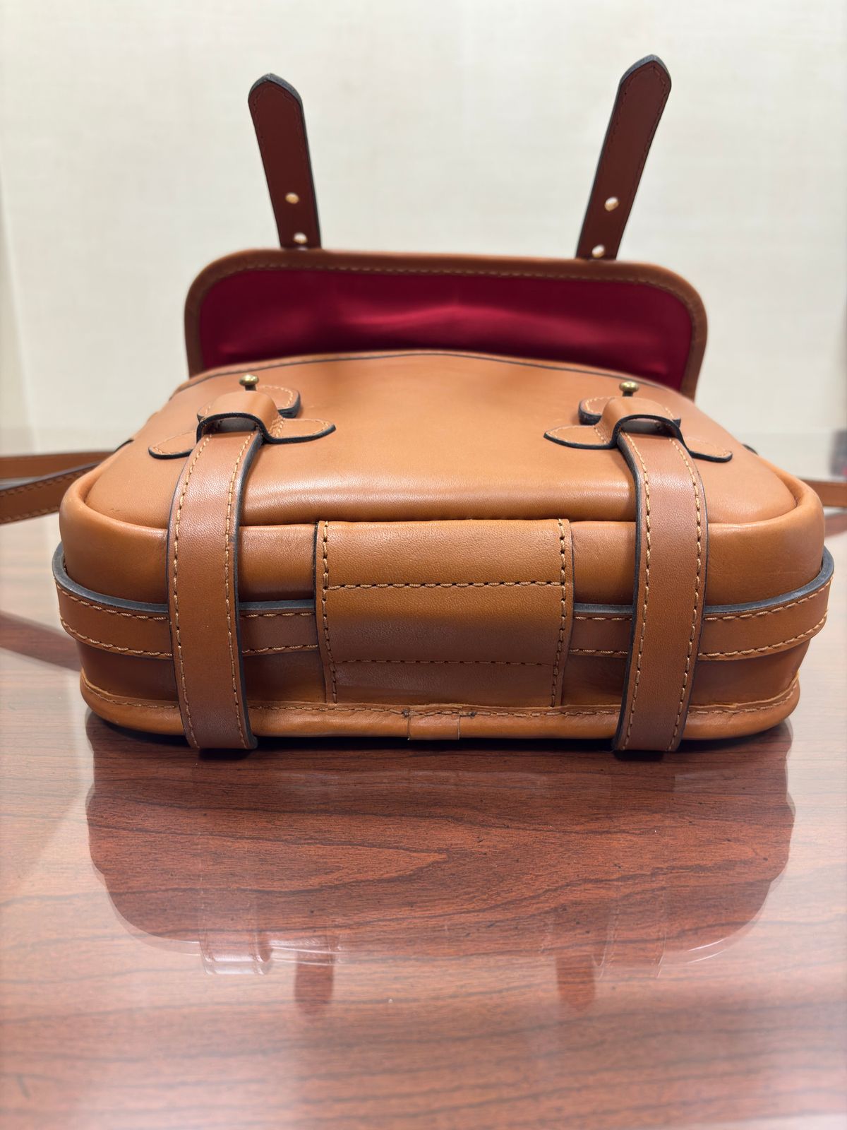 Photo by Bossa on November 5, 2025 of the Cravar D.S. M Sand in Pit Vegetable Tanned Cowhide.