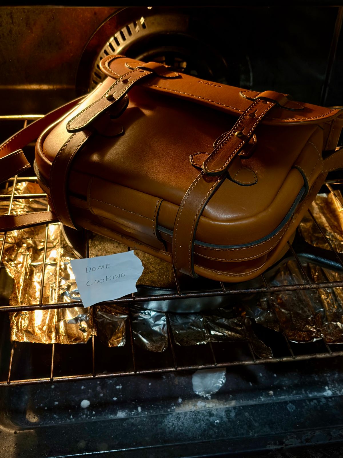 Photo by Bossa on November 5, 2025 of the Cravar D.S. M Sand in Pit Vegetable Tanned Cowhide.