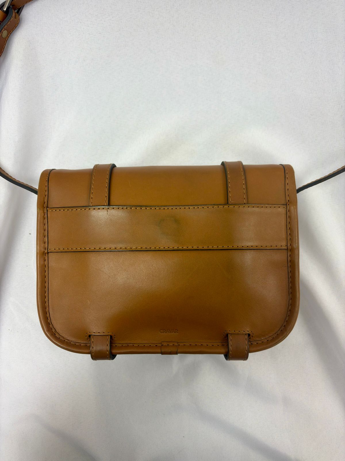 Photo by Bossa on December 5, 2025 of the Cravar D.S. M Sand in Pit Vegetable Tanned Cowhide.