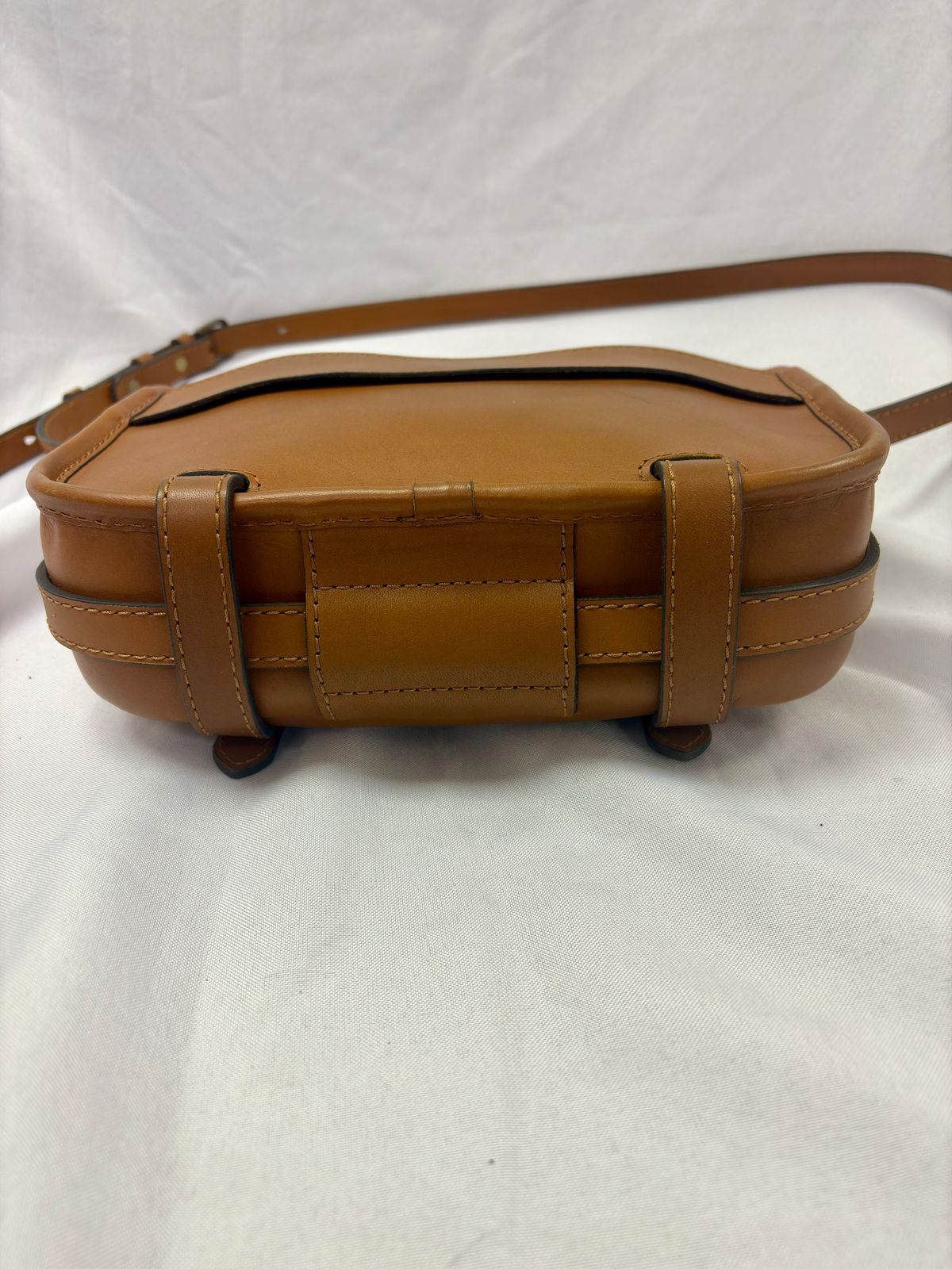 Photo by Bossa on December 5, 2025 of the Cravar D.S. M Sand in Pit Vegetable Tanned Cowhide.