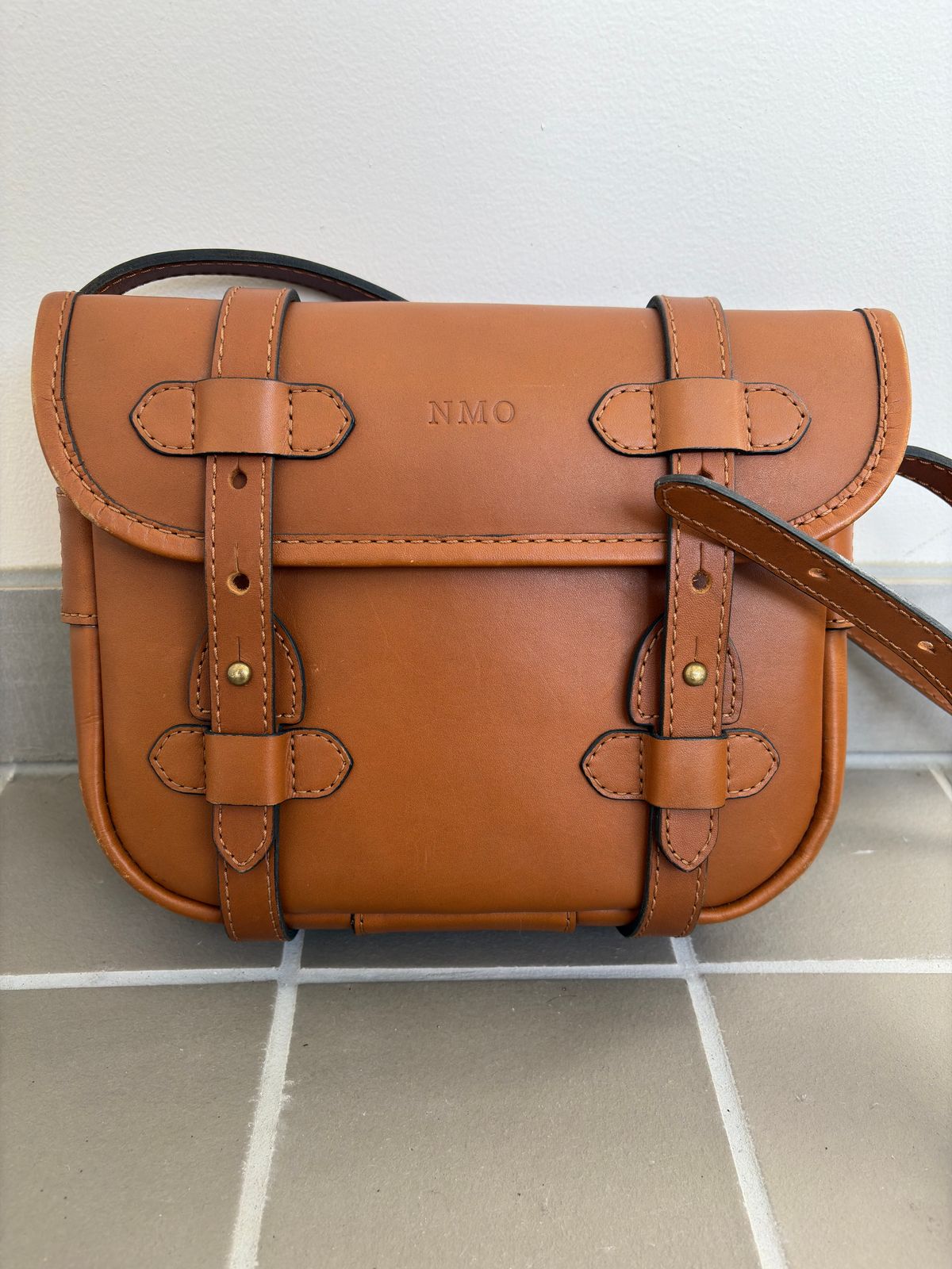 Photo by Bossa on January 3, 2026 of the Cravar D.S. M Sand in Pit Vegetable Tanned Cowhide.