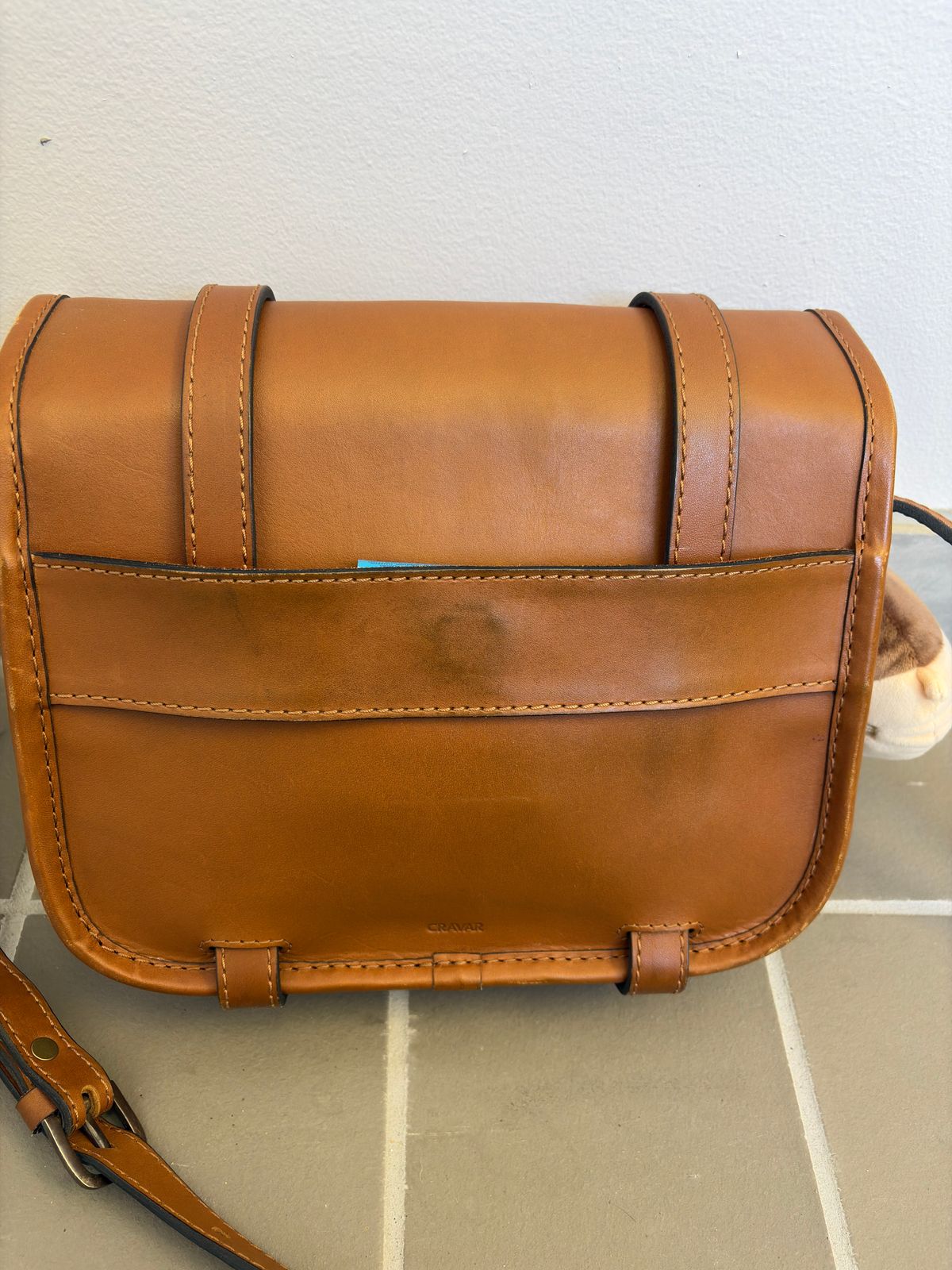 Photo by Bossa on February 5, 2026 of the Cravar D.S. M Sand in Pit Vegetable Tanned Cowhide.