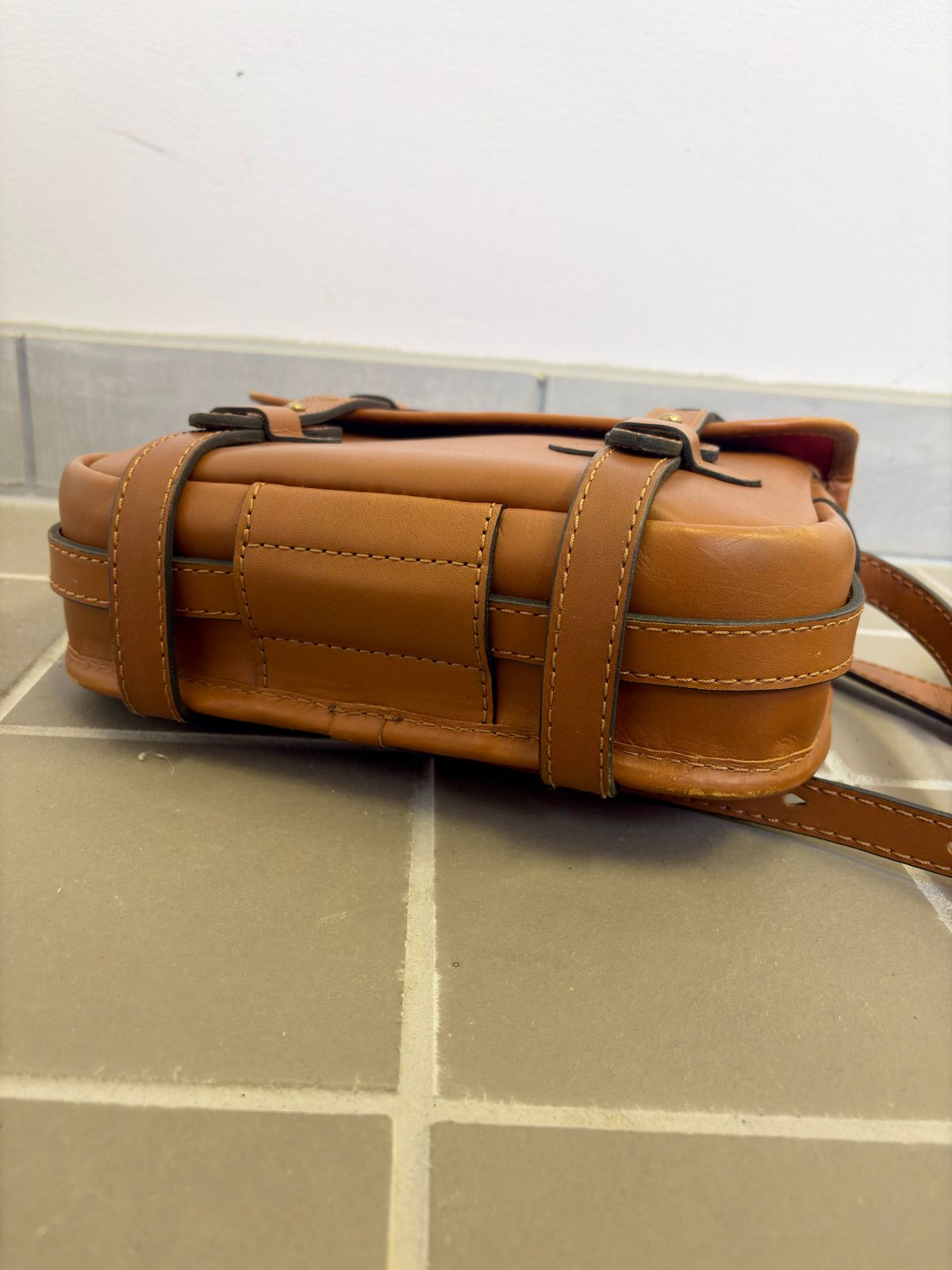 Photo by Bossa on March 4, 2026 of the Cravar D.S. M Sand in Pit Vegetable Tanned Cowhide.