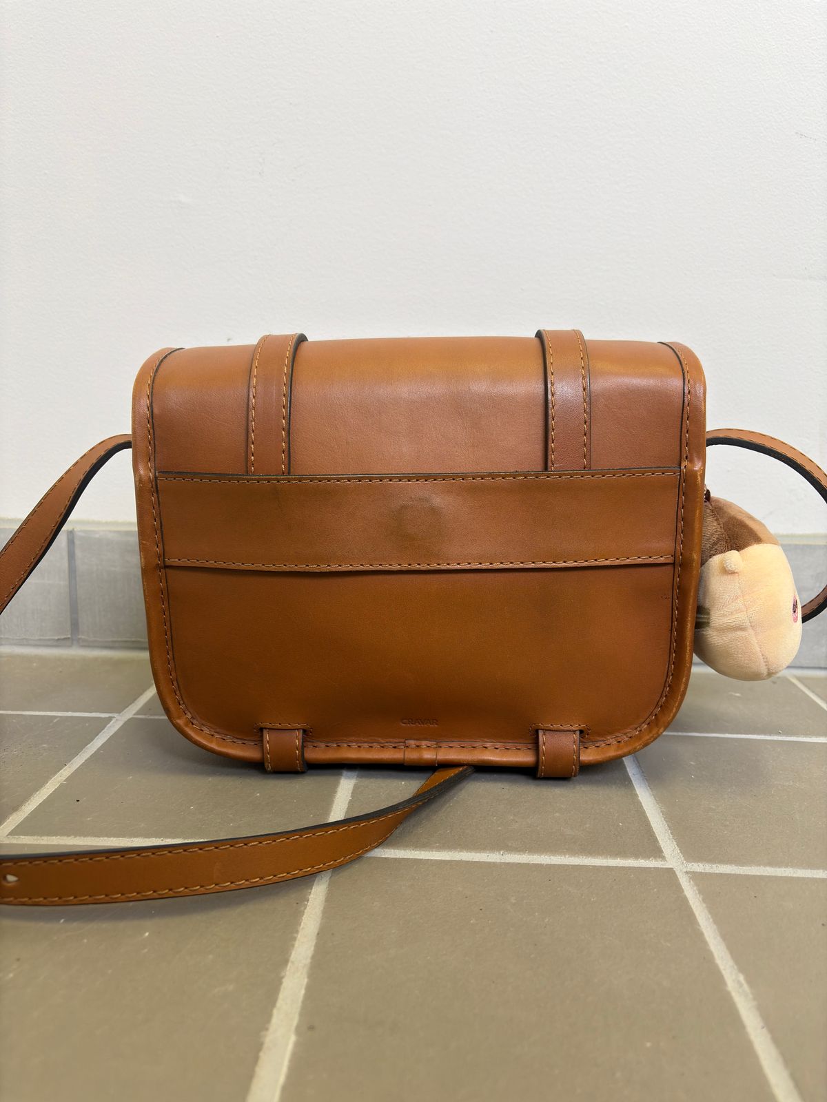 Photo by Bossa on April 4, 2026 of the Cravar D.S. M Sand in Pit Vegetable Tanned Cowhide.