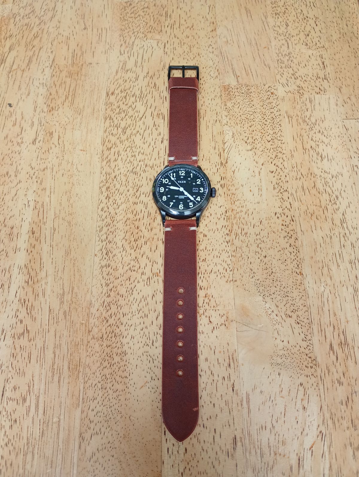 Photo by willisca on November 4, 2025 of the Threaded Leather Co. The Hudson in Horween English Tan Dublin.