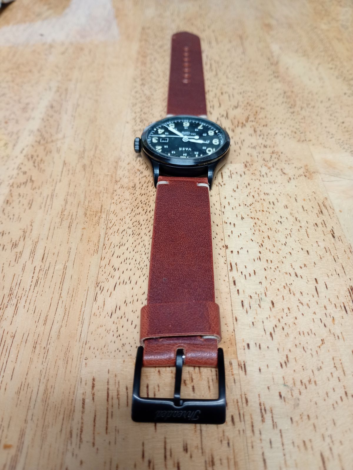 Photo by willisca on November 4, 2025 of the Threaded Leather Co. The Hudson in Horween English Tan Dublin.