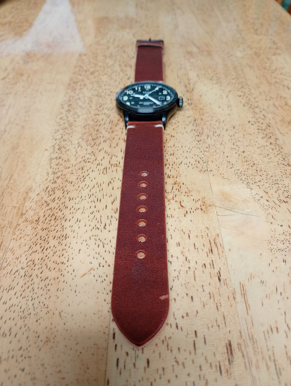 Photo by willisca on November 4, 2025 of the Threaded Leather Co. The Hudson in Horween English Tan Dublin.