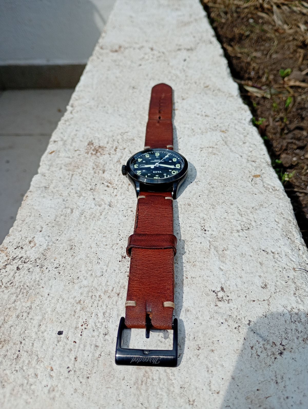 Photo by willisca on March 4, 2026 of the Threaded Leather Co. The Hudson in Horween English Tan Dublin.