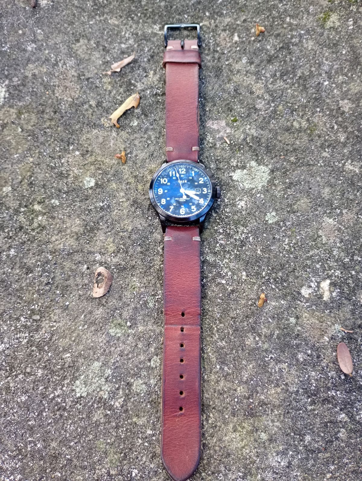 Photo by willisca on April 5, 2026 of the Threaded Leather Co. The Hudson in Horween English Tan Dublin.