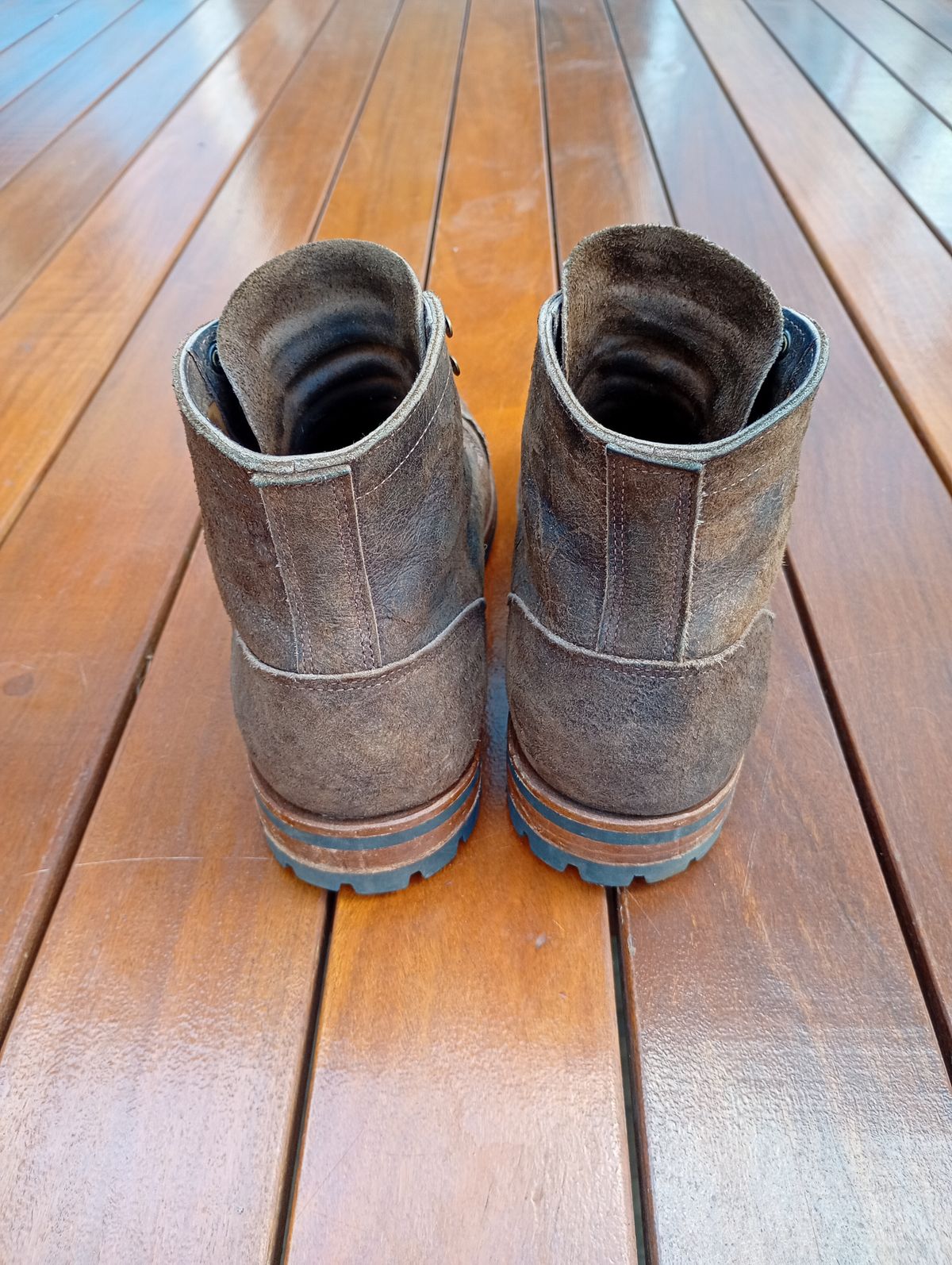 Photo by willisca on September 17, 2025 of the Truman Cap Toe Boot in C.F. Stead Stone Rambler.