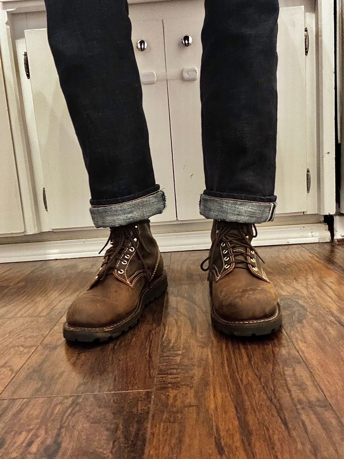 Photo by FingerWags on March 6, 2026 of the White's Millwood Hybrid Wedge in Brown Distress.