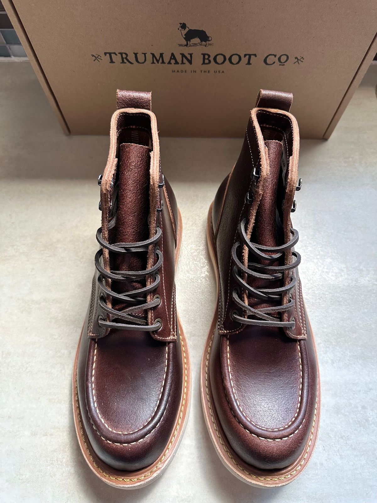 Photo by Mario357 on June 20, 2026 of the Truman Moc Toe in Seidel Natural Rough Shot.