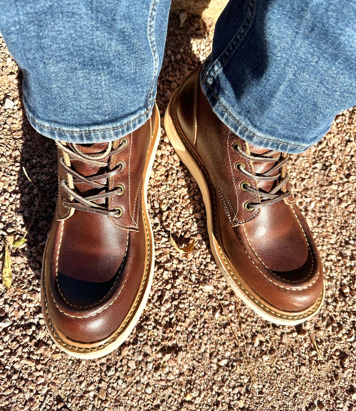 Photo by Mario357 on June 21, 2026 of the Truman Moc Toe in Seidel Natural Rough Shot.