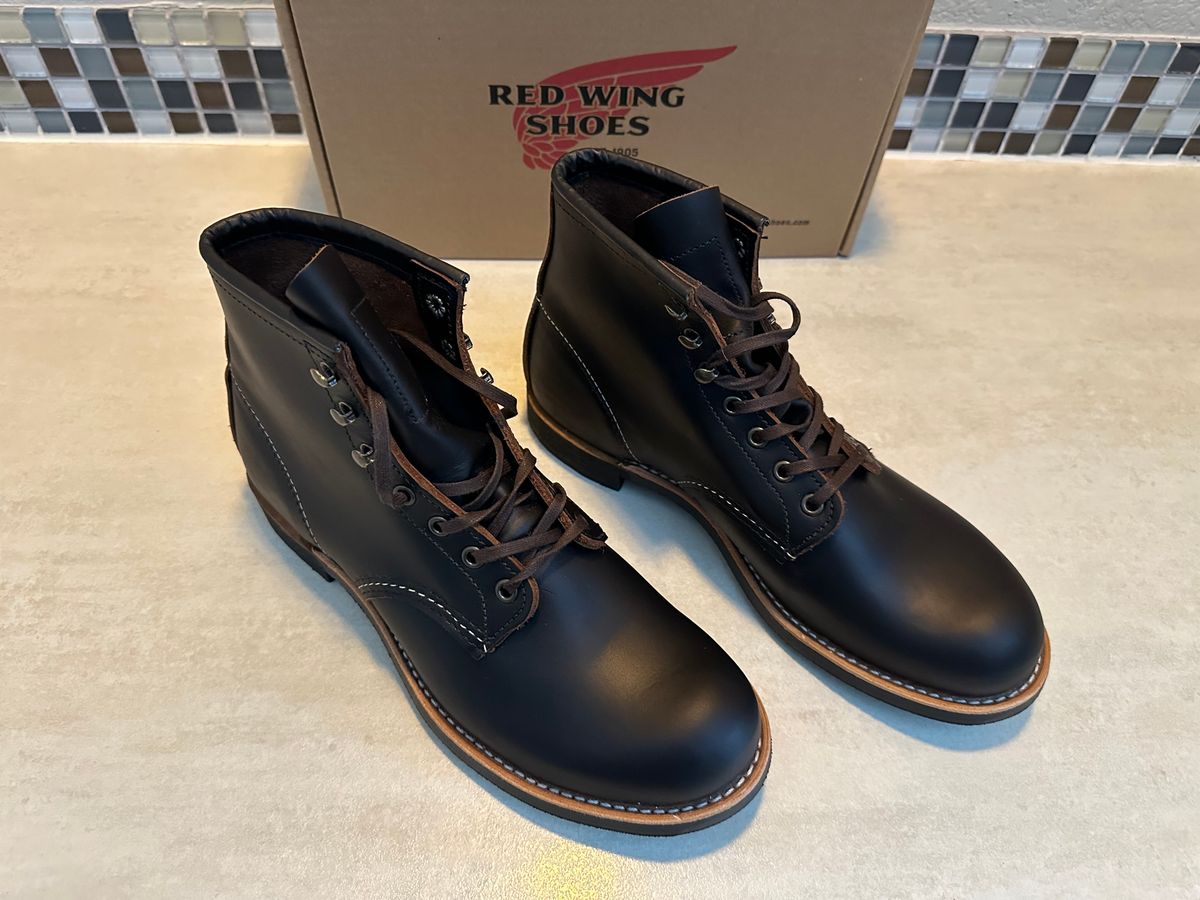 Photo by Mario357 on August 13, 2025 of the Red Wing Blacksmith in Black Prarie Leather.