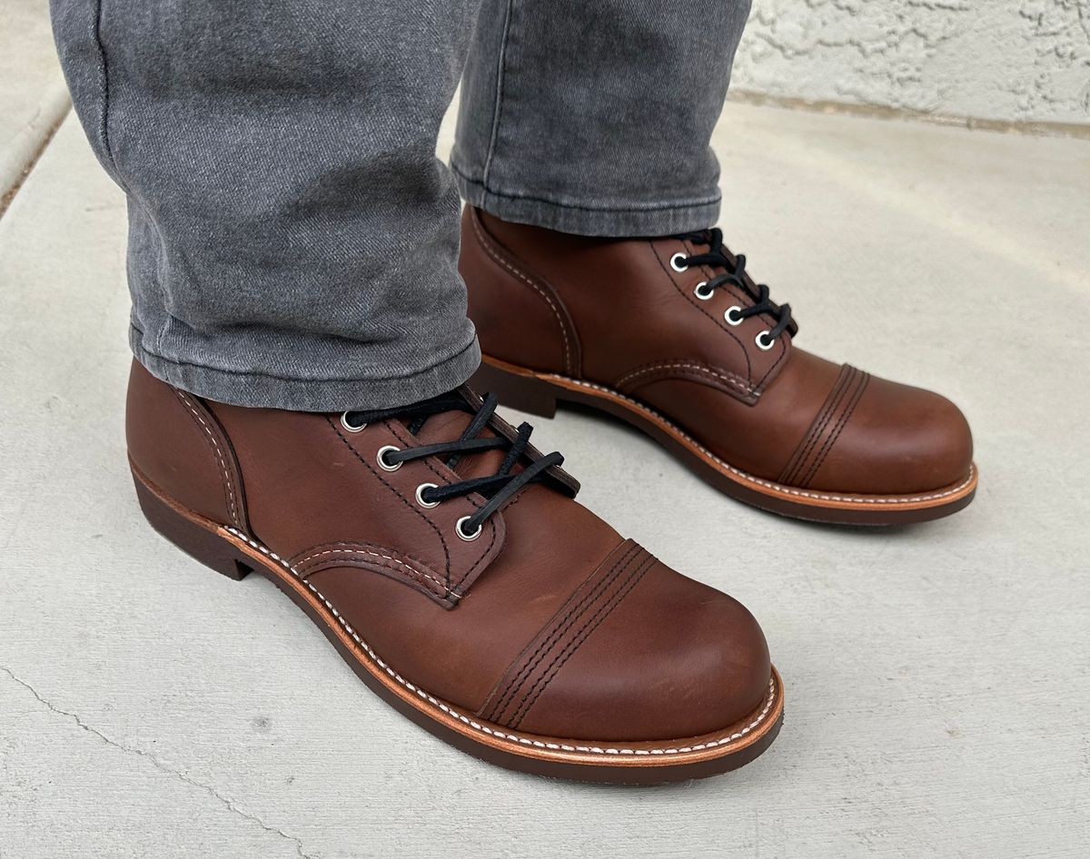 Photo by Mario357 on October 14, 2025 of the Red Wing Iron Ranger in S.B. Foot Amber Harness.