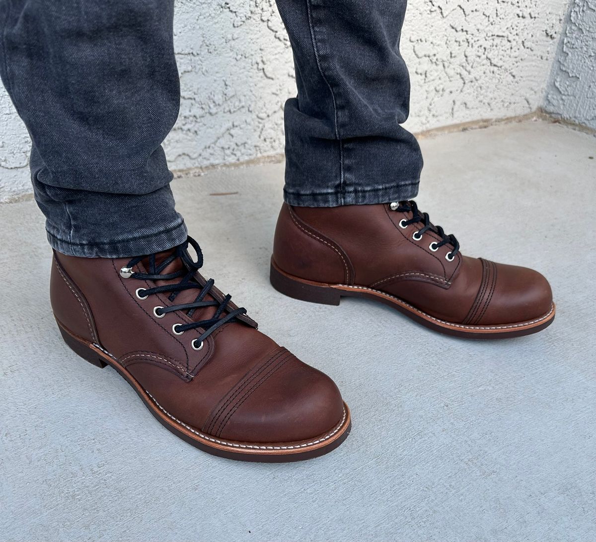 Photo by Mario357 on October 16, 2025 of the Red Wing Iron Ranger in S.B. Foot Amber Harness.