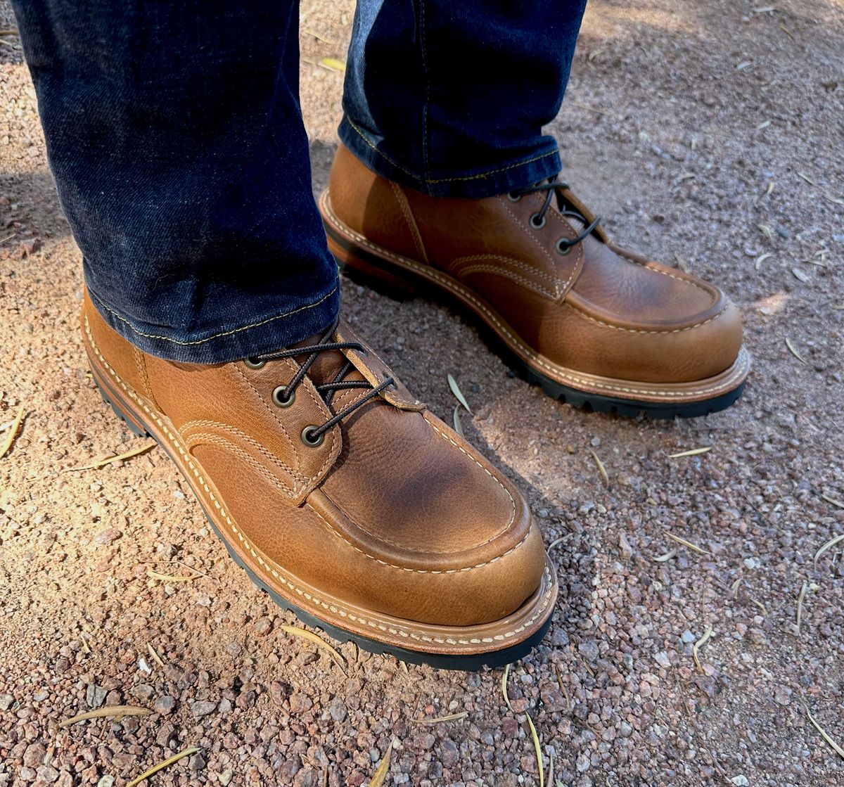Photo by Mario357 on September 27, 2025 of the Truman Moc Toe in British Tan Grizzly.