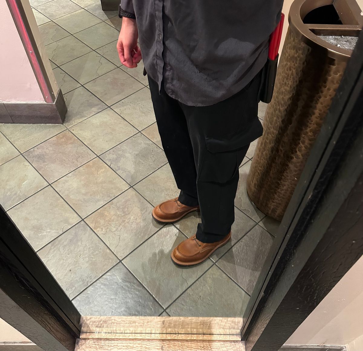 Photo by Mario357 on October 9, 2025 of the Truman Moc Toe in British Tan Grizzly.