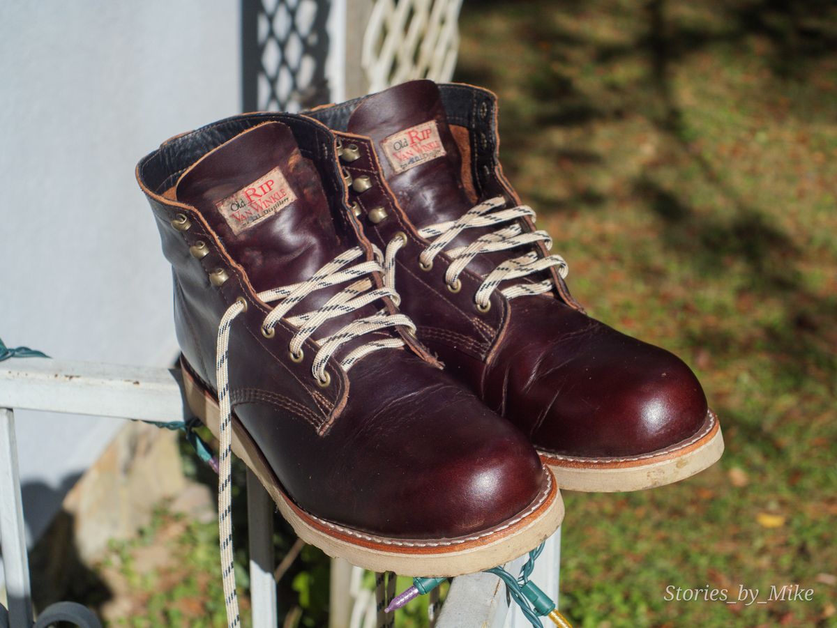 Photo by MTrump on November 2, 2024 of the Wolverine Pappy Van Winkle Batch IV in Seidel Lux Leather.