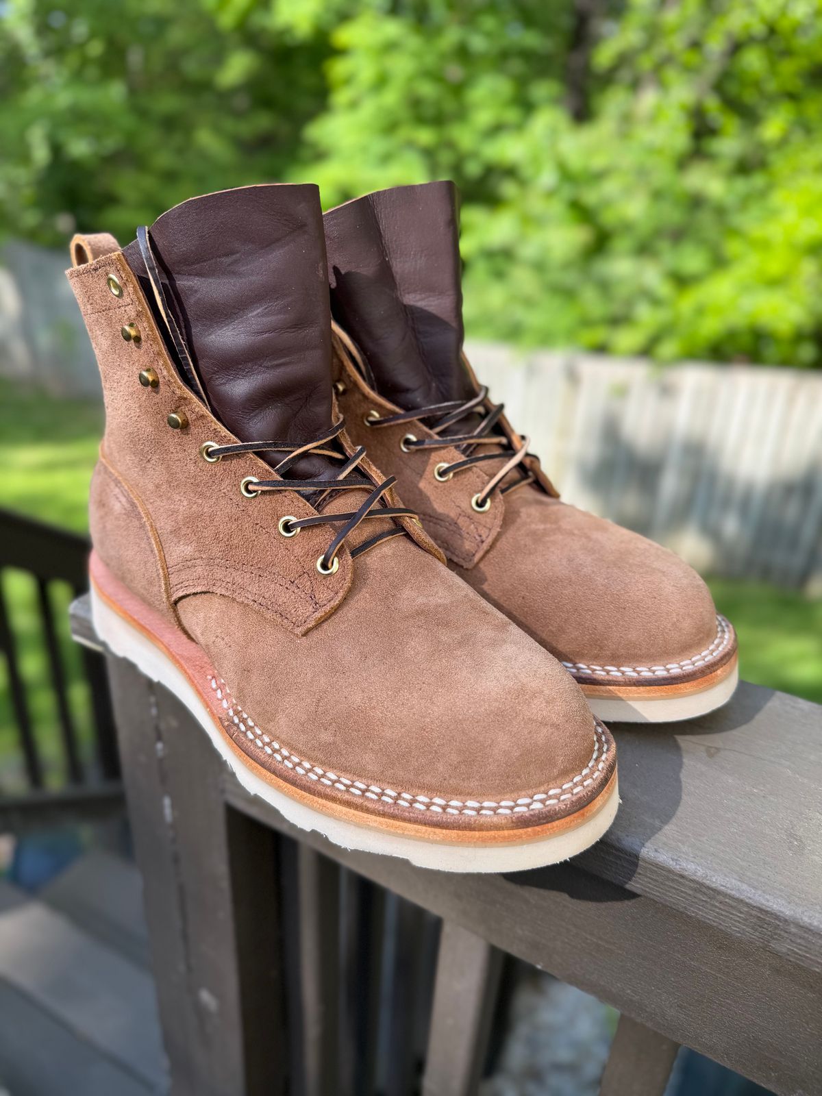 Photo by bmoredrew on May 8, 2026 of the Nicks Wedge Work in Seidel 1964 Tan Roughout.