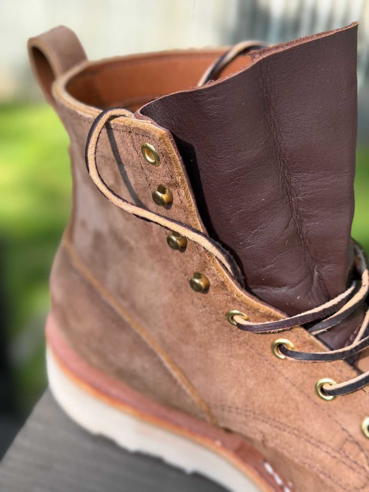 Photo by bmoredrew on May 8, 2026 of the Nicks Wedge Work in Seidel 1964 Tan Roughout.