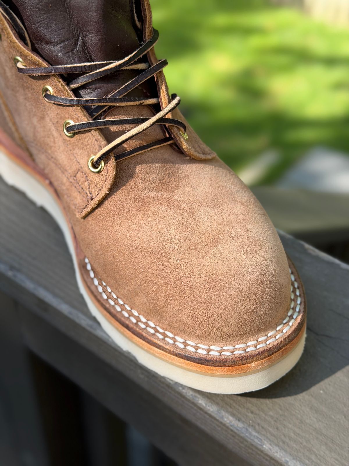 Photo by bmoredrew on May 8, 2026 of the Nicks Wedge Work in Seidel 1964 Tan Roughout.