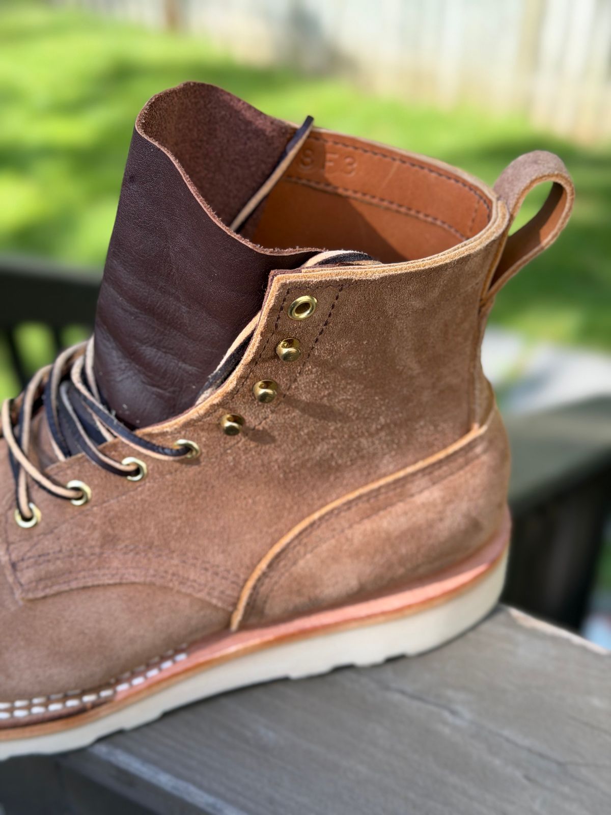 Photo by bmoredrew on May 8, 2026 of the Nicks Wedge Work in Seidel 1964 Tan Roughout.