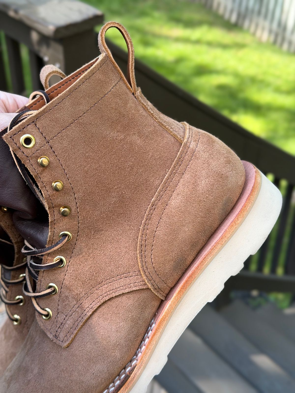 Photo by bmoredrew on May 8, 2026 of the Nicks Wedge Work in Seidel 1964 Tan Roughout.